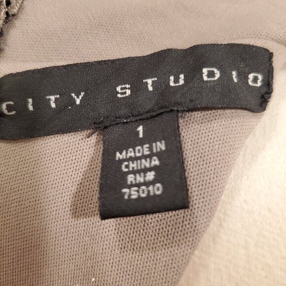 CITY STUDIO SZ 1 Juniors Sparkle Damask Sleeveless Cocktail Core Social Dress - Picture 5 of 9